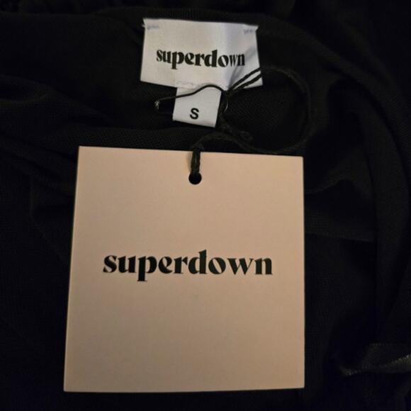 Superdown Nevaeh Sheer Ruched Black Cover Up – NWT Size Small - Picture 4 of 4